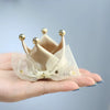 Baby Hair Crown Bow Clip - Gold