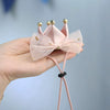 Baby Hair Crown Bow Headbad - Pink