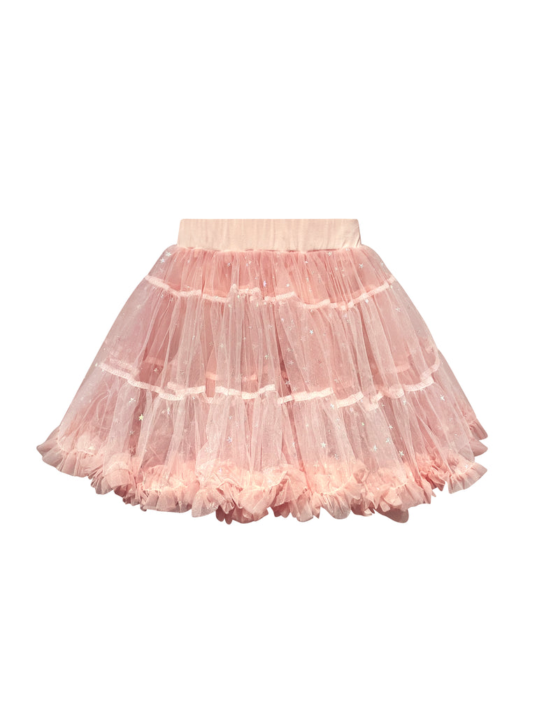 Mimi Miya - Chloe Tutu Ruffled Tulle Girl's Skirt with Built-in Shorts