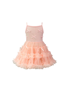 “Larissa” Tutu Ruffle Girl’s Dress - Pink