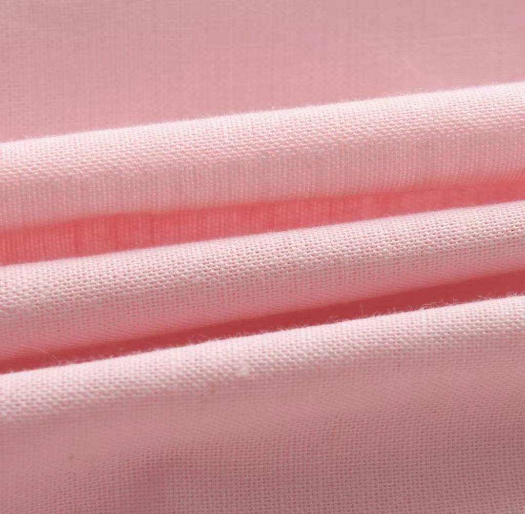 “Clara” Linen and Cotton Girl’s Dress - Pink