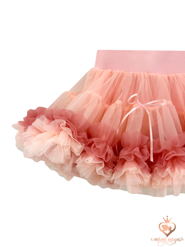“Larissa” Tutu Ruffle Girl’s Skirt - Pink