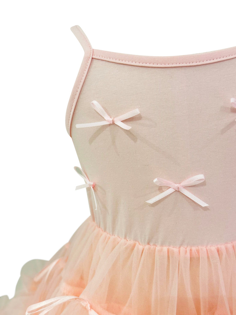 “Larissa” Tutu Ruffle Girl’s Dress - Pink
