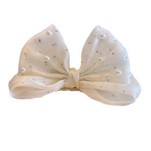 Girl's 3D Bow Hair Clip with Pearls