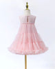 "Juliana" Girl's Ruffle Tulle Dress - Pink
