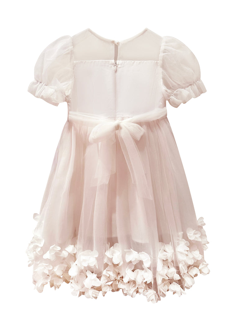 Mimi Miya - Angelica 3D Flower Embellished Girl's Dress - Back