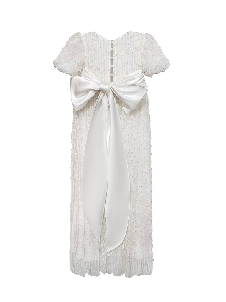 "Anja" Girl's Pearl Christening Gown