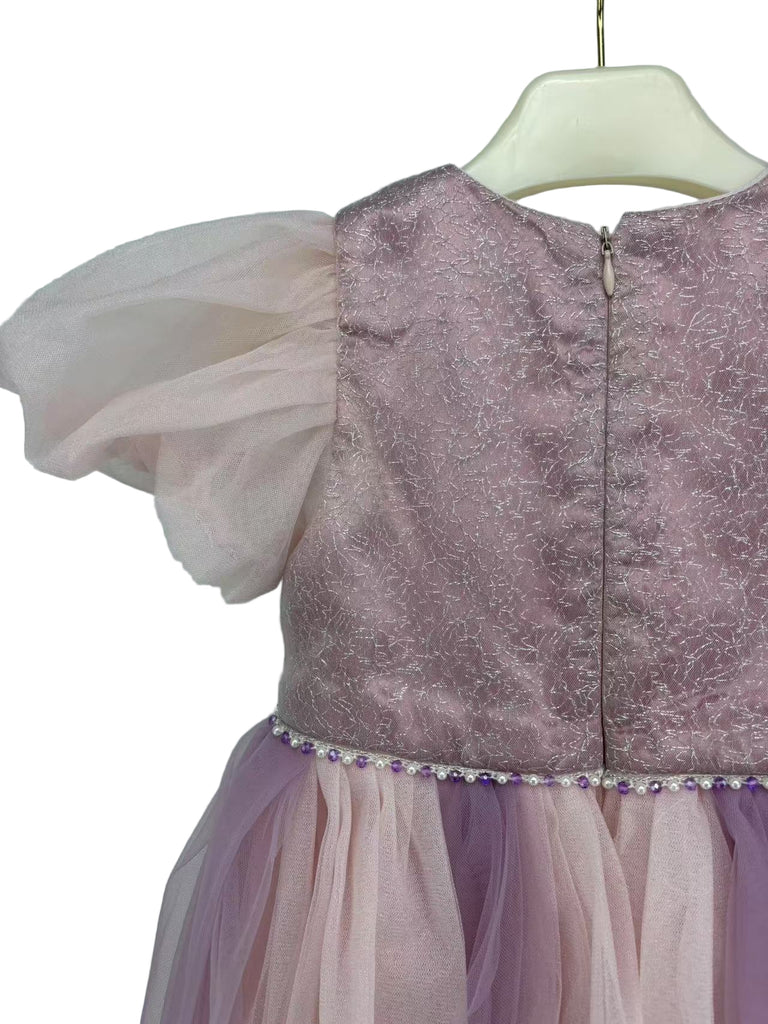 "Rapunzel" Girl's Tulle Dress - Purple