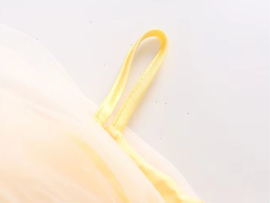 "Belle" Girl's Yellow Tulle with Pearls Dress