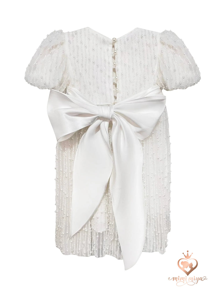 ’Anja’ Girl’s Pearl Christening Dress