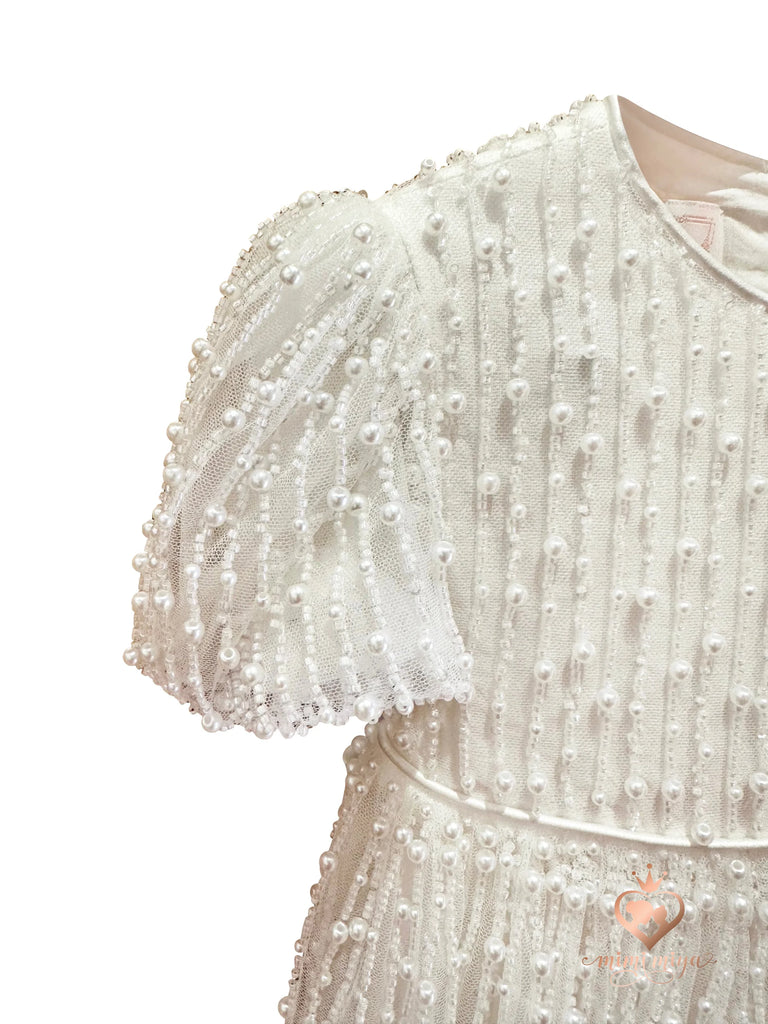 ’Anja’ Girl’s Pearl Christening Gown